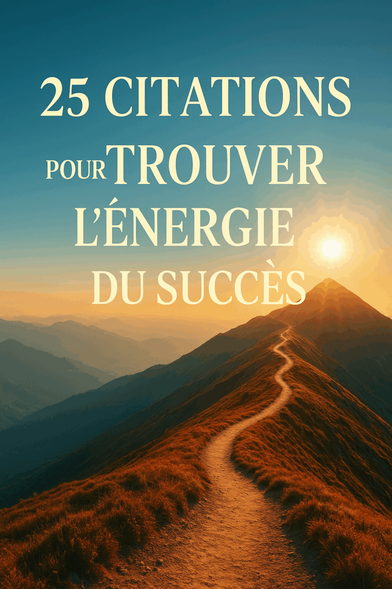 VEUX-TU DUN SUCCES? VOICI 25 CITATIONS POUR ATTEINDRE LE SUCCES